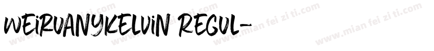 weiruanyKelvin Regul字体转换